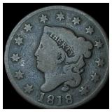 1818 Coronet Head Large Cent NICELY CIRCULATED