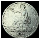 1877 Silver Trade Dollar LIGHTLY CIRCULATED