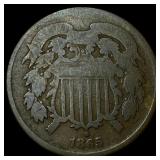1865 Two-Cent Piece NICELY CIRCULATED