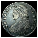 1829 Capped Bust Half Dollar NEARLY UNCIRCULATED