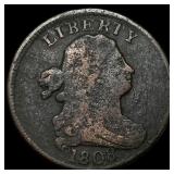 1808 Copper Half Cent ABOUT UNCIRCULATED