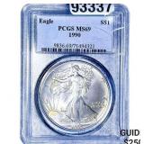 1990 Silver Eagle PCGS MS69