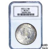 1923-S Silver Peace Dollar NGC MS64