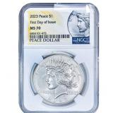 2023 Silver Peace Dollar NGC MS70