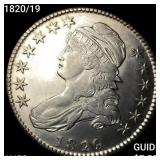1820/19 Capped Bust Half Dollar CHOICE AU