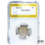 1914-S Buffalo Nickel PGA MS63