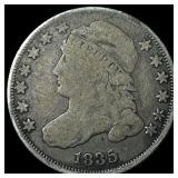 1835 Capped Bust Silver Dime NICELY  CIRCULATED