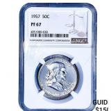 1957 Franklin Half Dollar NGC PF67