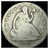 1863 Seated Liberty Half Dollar NICELY CIRCULATED