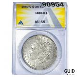 1880-O Morgan Silver Dollar ANACS AU55