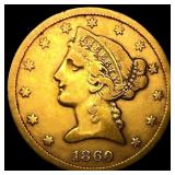 1860-S $5 Gold Half Eagle