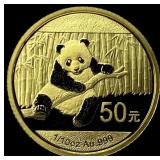 2014 1/10 oz Gold Panda 50 Yuan GEM PROOF