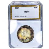1964 Kennedy Half Dollar PCI MS65
