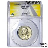 1953 Washington Silver Quarter ANACS PF67