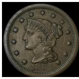 1854 Braided Hair Large Cent NEARLY UNCIRCULATED