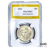 1925 Stone Mountain Half Dollar PGA MS67