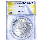 1879 Morgan Silver Dollar ANACS MS63