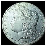 1904-S Silver Morgan Dollar LIGHTLY CIRCULATED