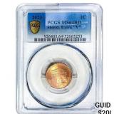 2023 Wheat Cent PCGS MS64 RD Shield, Extra 'V'