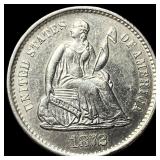 1872-S Silver Half Dime UNCIRCULATED