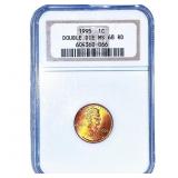 1995 Lincoln Memorial Cent NGC MS69 RD Dbl Die