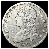 1838 Capped Bust Silver Quarter ABOUT UNCIRCULATED
