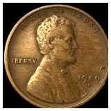 1909-S Lincoln Wheat Cent LIGHTLY CIRCULATED