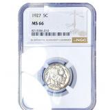 1927 Buffalo Nickel NGC MS66