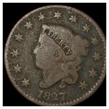 1827 Coronet Head Large Cent NICELY CIRCULATED