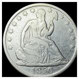 1850-O Silver Half Dollar LIGHTLY CIRCULATED