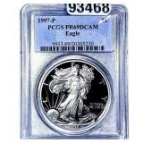 1997-P Silver Eagle PCGS PR69 DCAM
