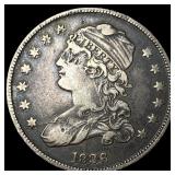 1836 Capped Bust Silver Quarter NEARLY UNCIRCULATE