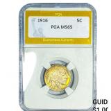 1916 Buffalo Nickel PGA MS65