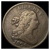 1804 Copper Half Cent Draped Bust LIGHTLY CIRCULAT