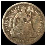 1861 Seated Liberty Half Dime NICELY CIRCULATED