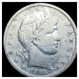 1896-S Silver Barber Half Dollar LIGHTLY  CIRCULA