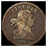 1803 Draped Bust Half Cent NICELY CIRCULATED
