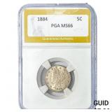 1884 Liberty Victory Nickel PGA MS66