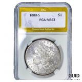 1880-S Morgan Silver Dollar PGA MS63