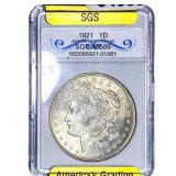 1921-D Morgan Silver Dollar SGS MS66