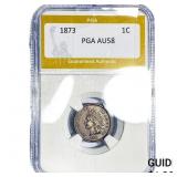 1873 Indian Head Cent PGA AU58