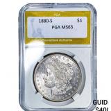 1880-S Morgan Silver Dollar PGA MS63