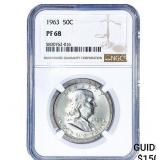 1963 Franklin Half Dollar NGC PF68