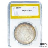1880 Morgan Silver Dollar PGA MS64