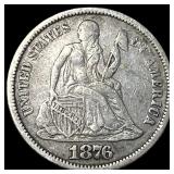 1876 Seated Liberty Dime NEARLY UNCIRCULATED
