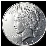 1928-S Peace Silver Dollar CLOSELY  UNCIRCULATED
