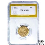 1937 Buffalo Nickel PGA MS65