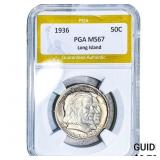 1936 Long Island Half Dollar PGA MS67