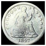 1842-O Silver Half Dime LIGHTLY CIRCULATED