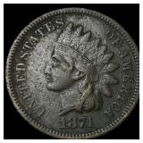1874 Indian Head Cent NEARLY UNCIRCULATED
